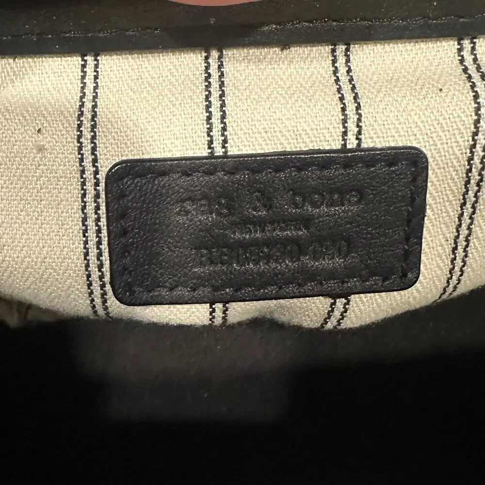 rag & bone saga sachel bag in black rare style discontinued clean classic